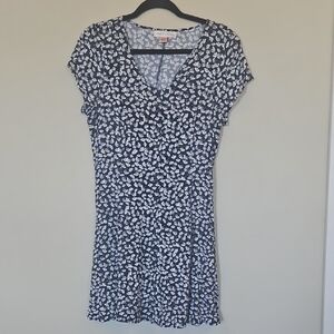 Band of Gypsies Black and White Floral Mini Dress